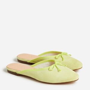 NWT JCrew Lime Green Ballet Mules